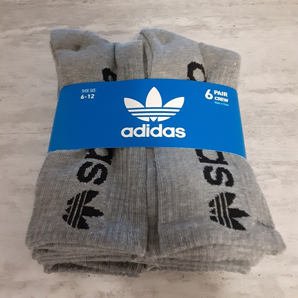 ADIDAS Crew Mens Socks ( 6pk  )